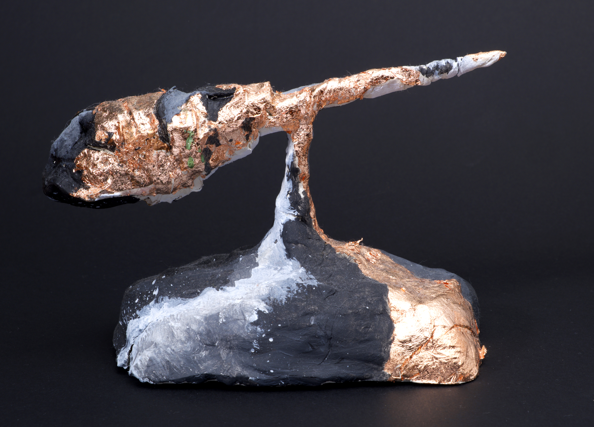 Sven Wes — Matter I, clay and noble metals high-relief wall art, Edition I of the From the Subtle into Matter series